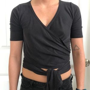 Free People wrap tee